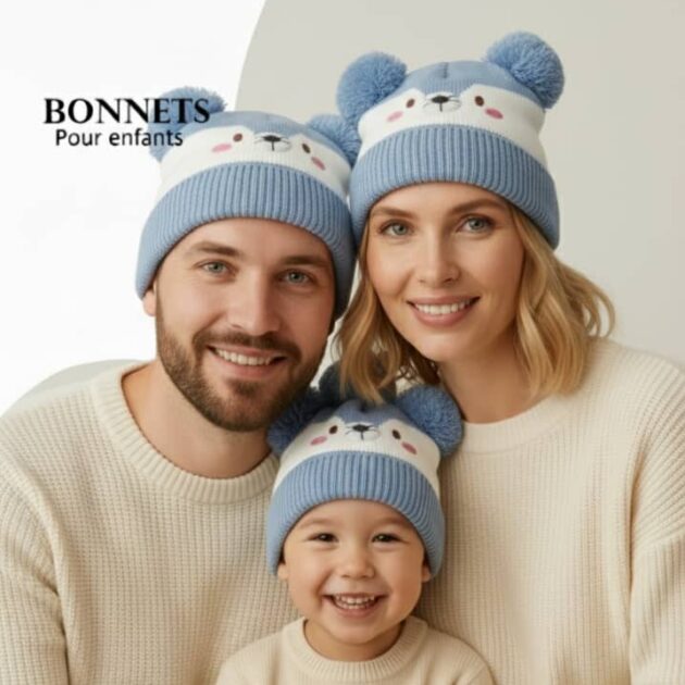 قبعات متعددة الألوان للأطفال