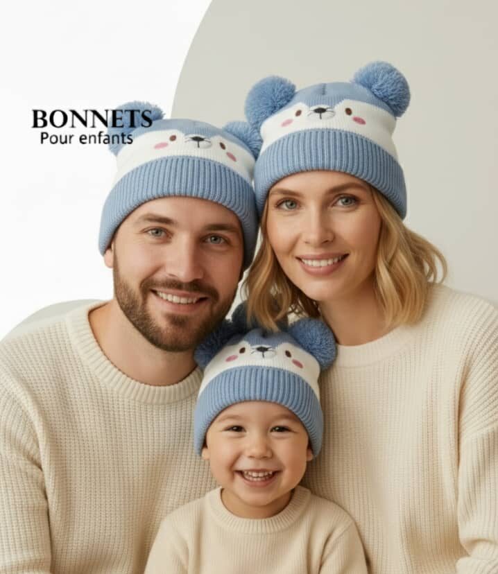 قبعات متعددة الألوان للأطفال